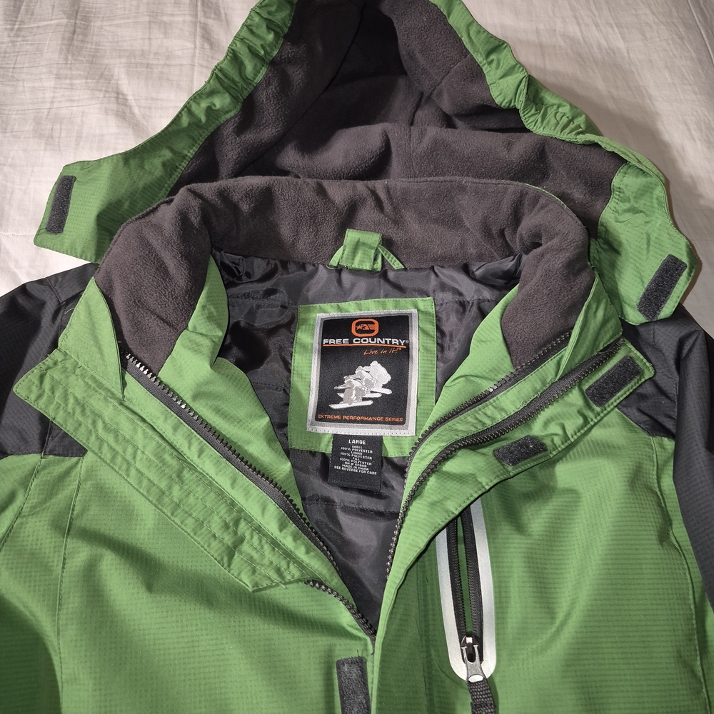 Free Country Green and Gray Men's Jacket